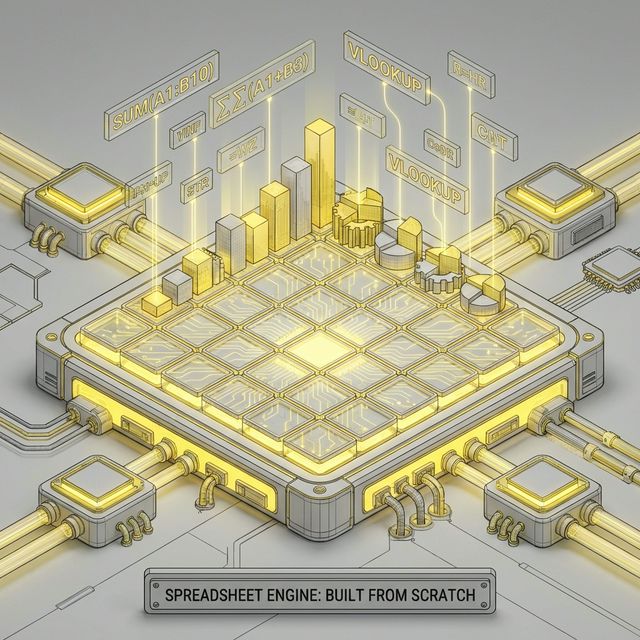 Vanilla JS Spreadsheet Engine